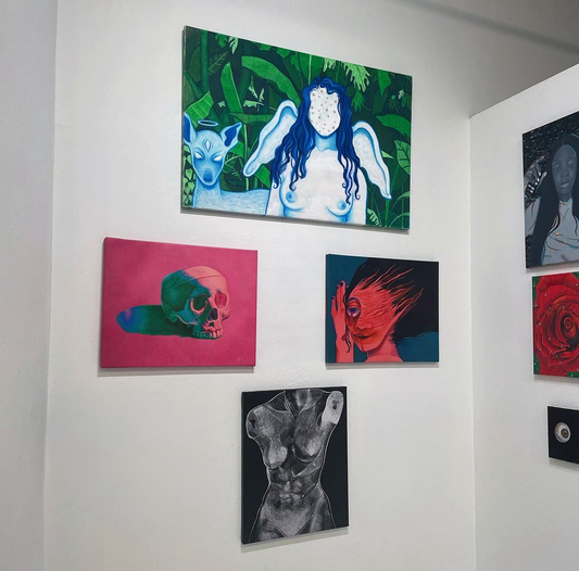 "NATURE'S ANGELS" (2023) Re-Painted Canvas