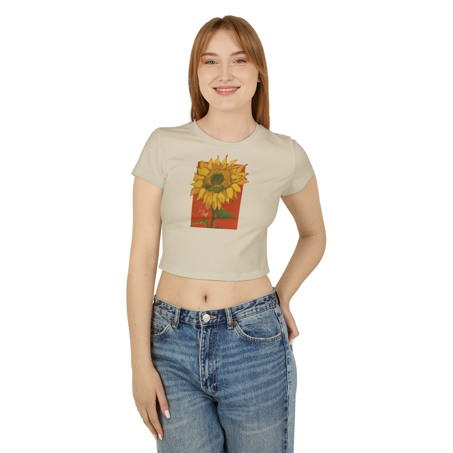 "DEL SOL" (2018) Cropped Cotton Tee