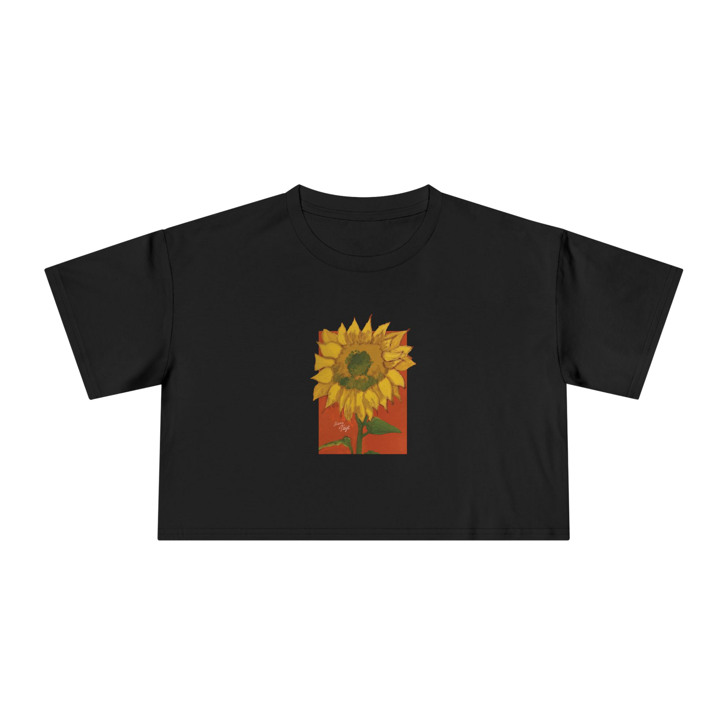"DEL SOL" (2018) Boxy Cropped Cotton Tee
