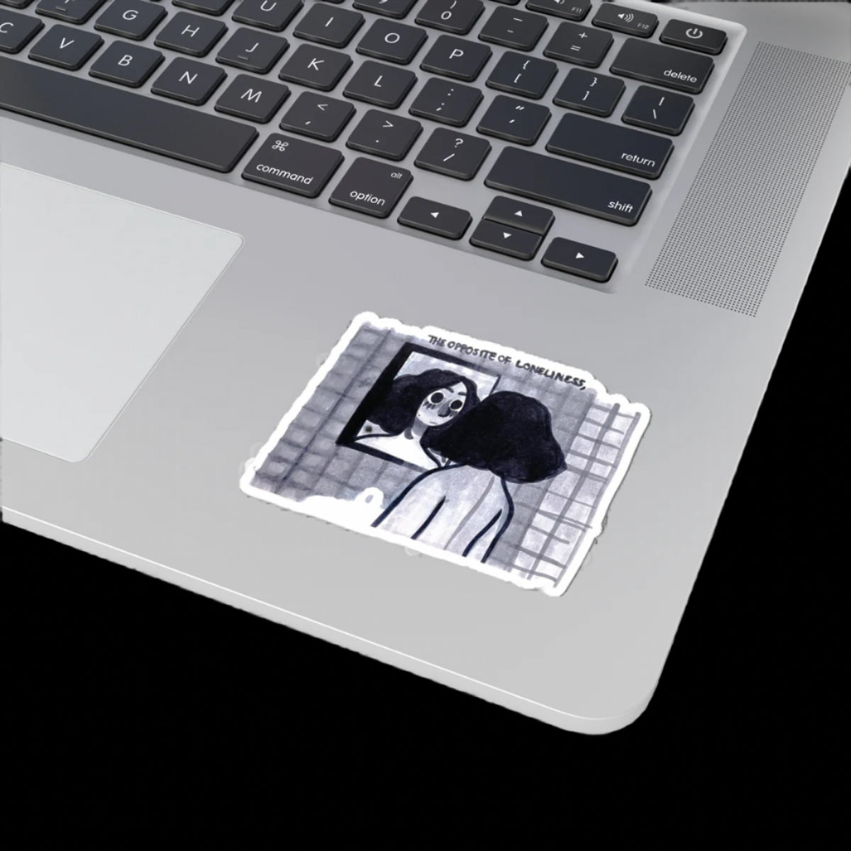 "THE OPPOSITE OF LONELINESS" (2018) Kiss-Cut Sticker