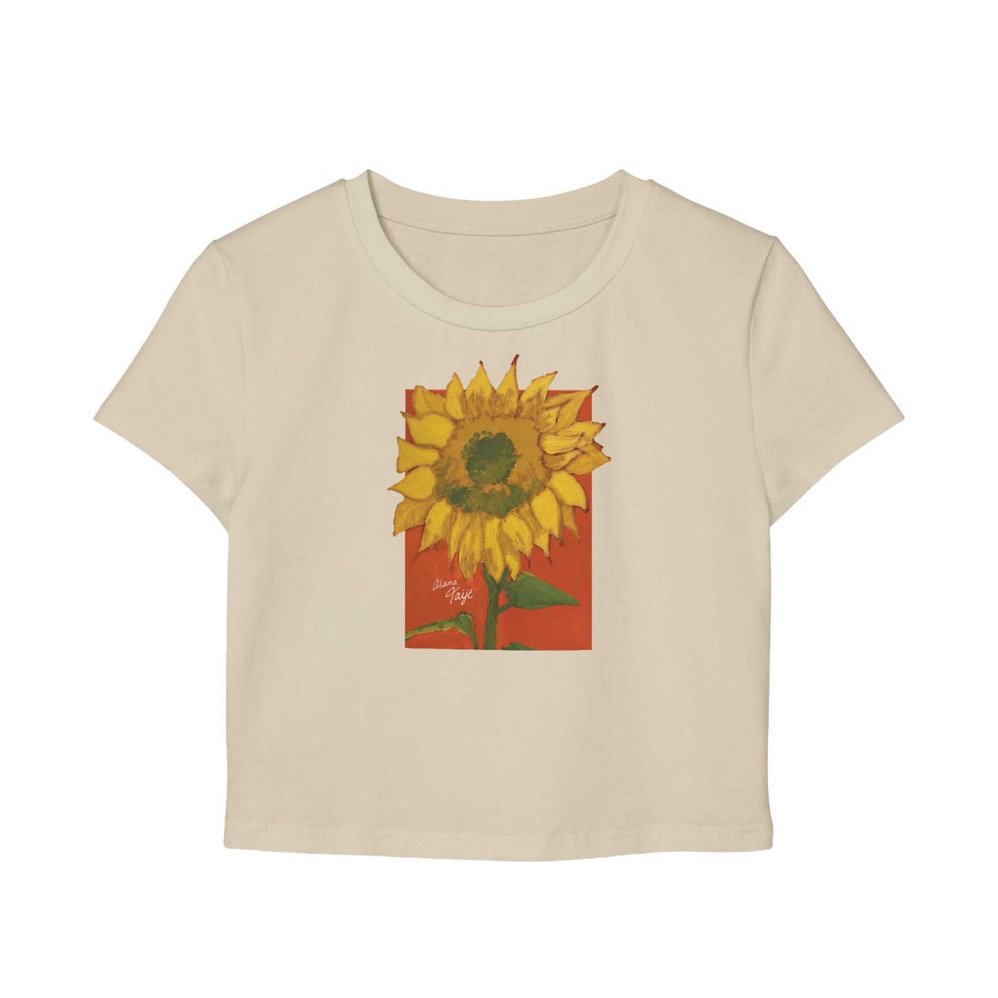 "DEL SOL" (2018) Cropped Cotton Tee