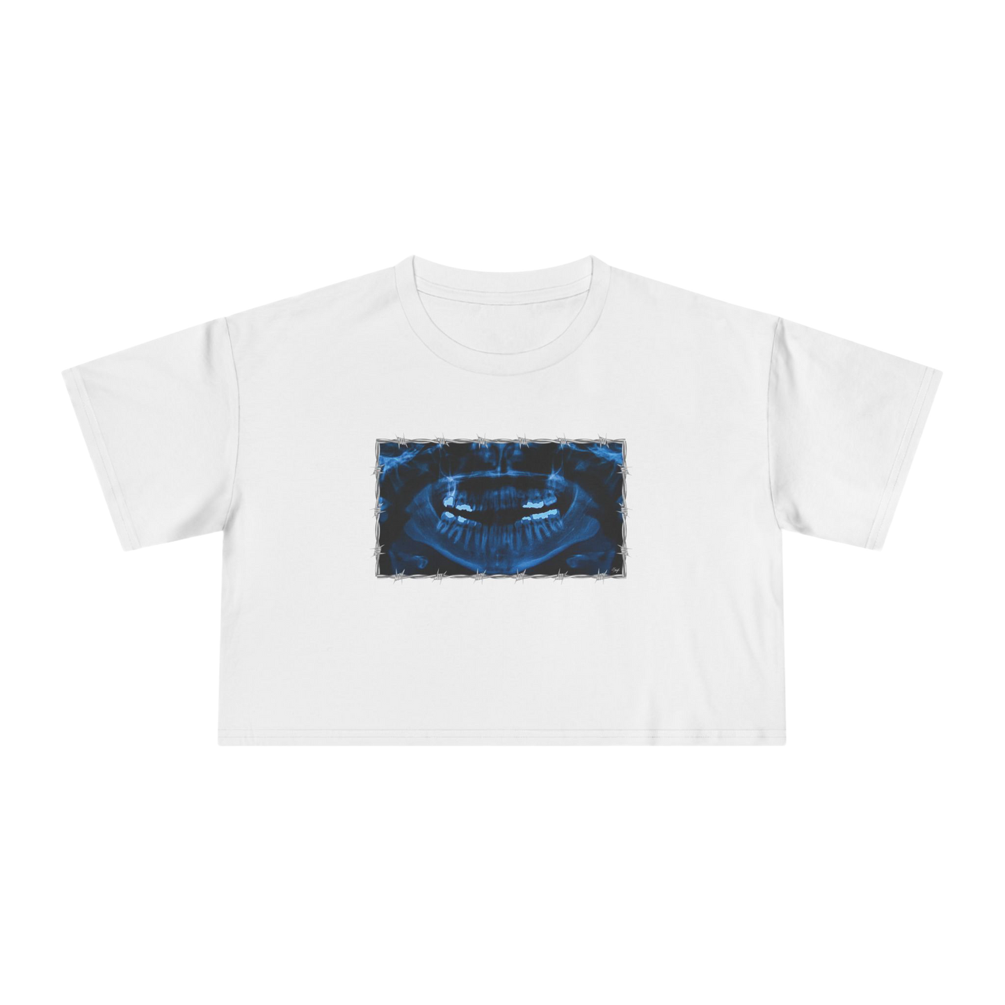 "NOVOCAINE" (2019) Boxy Cropped Cotton Tee