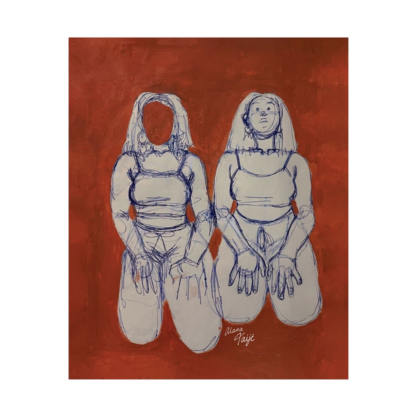 "SIN TITOLO" (2017) Satin Poster