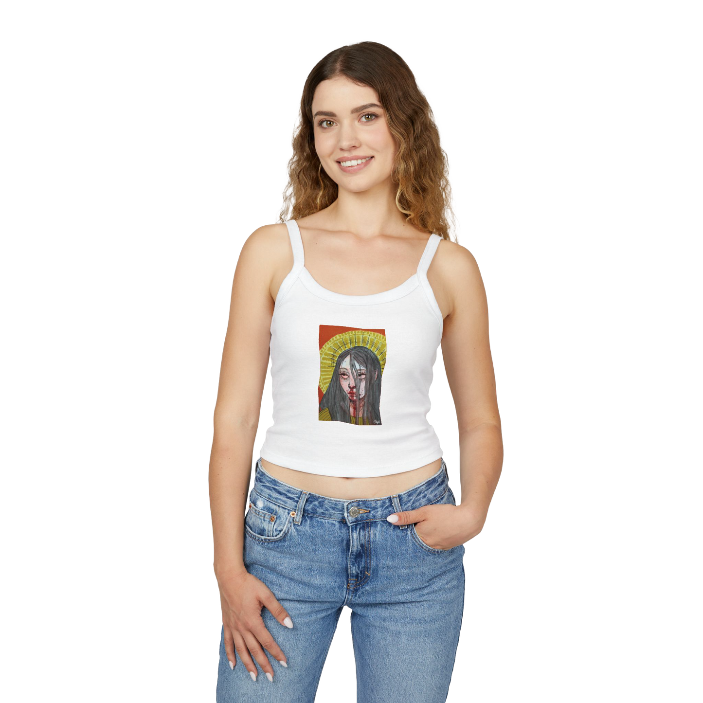 "FALSE IDOL" (2018) Spaghetti Strap Tank Top