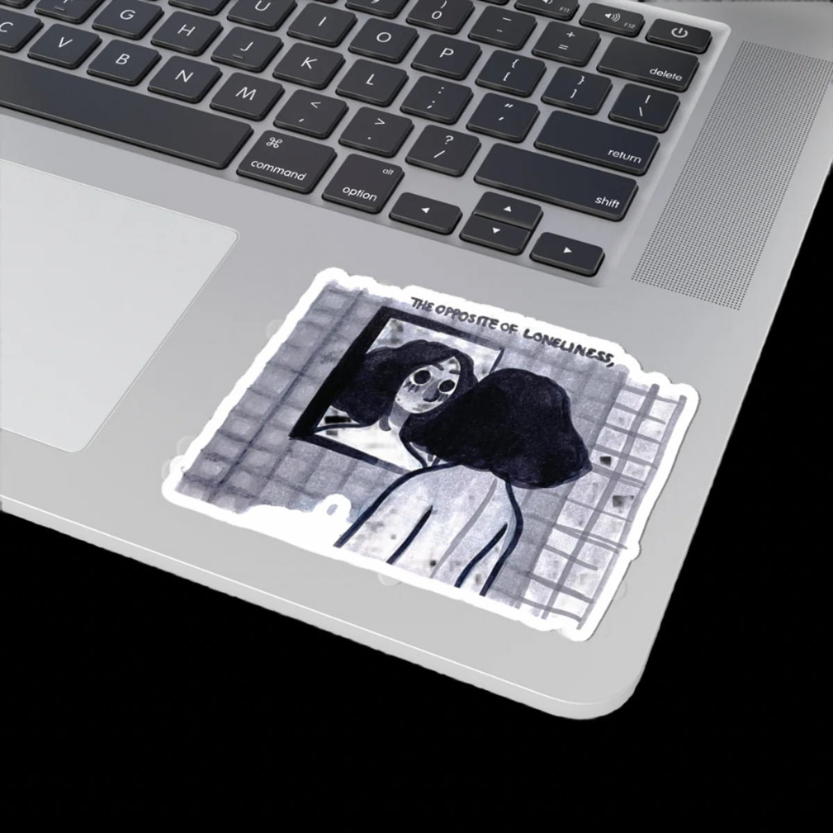 "THE OPPOSITE OF LONELINESS" (2018) Kiss-Cut Sticker