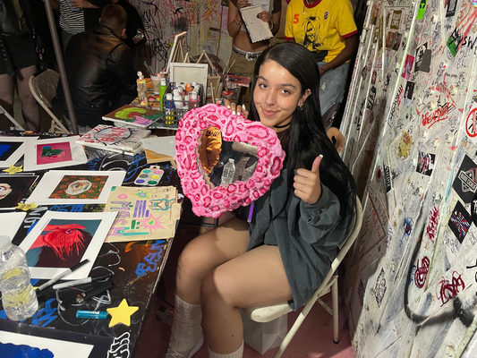 "CUPID'S OWN" (2021) Heart-Shaped Foam Mirror