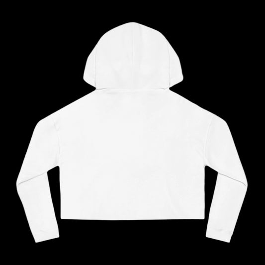 "THE OPPOSITE OF LONELINESS" (2018) Boxy Cropped Cotton Hoodie