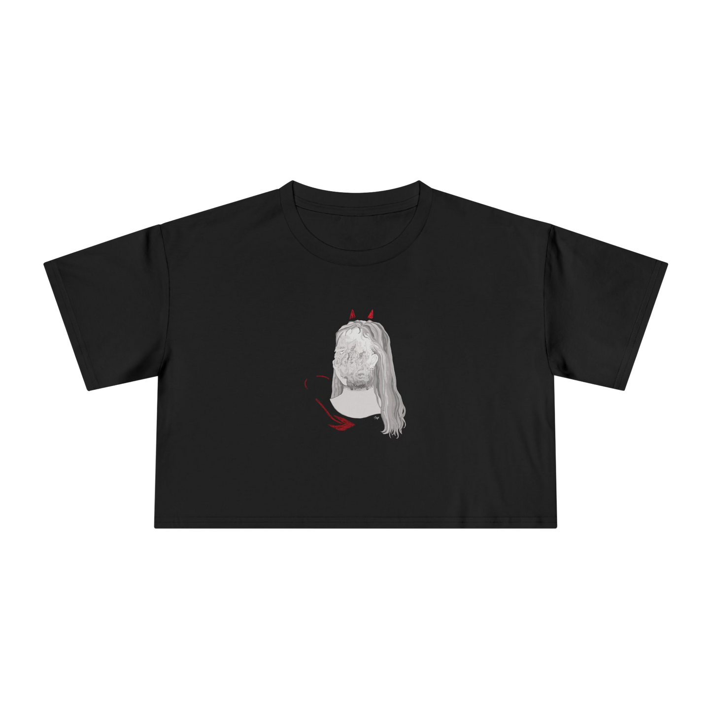 "BLOWN AWAY" (2019) Boxy Cropped Cotton Tee