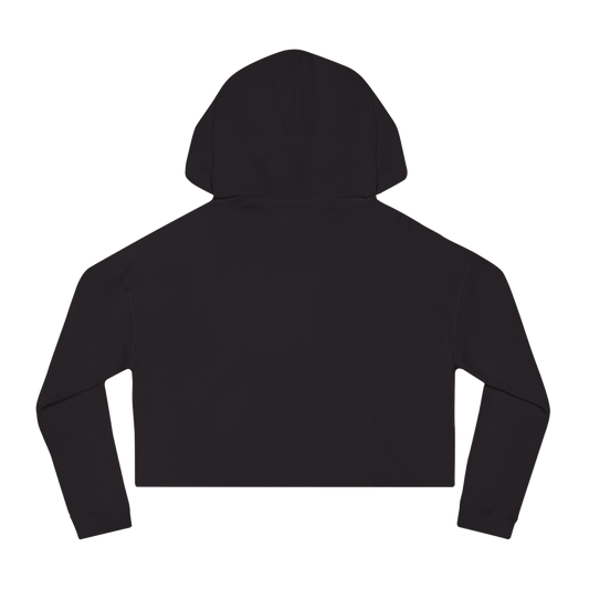 "BLOWN AWAY" (2019) Boxy Cropped Cotton Hoodie