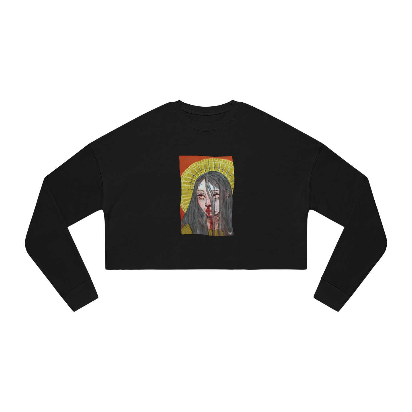 "FALSE IDOL" (2018) Boxy Cropped Long Sleeve