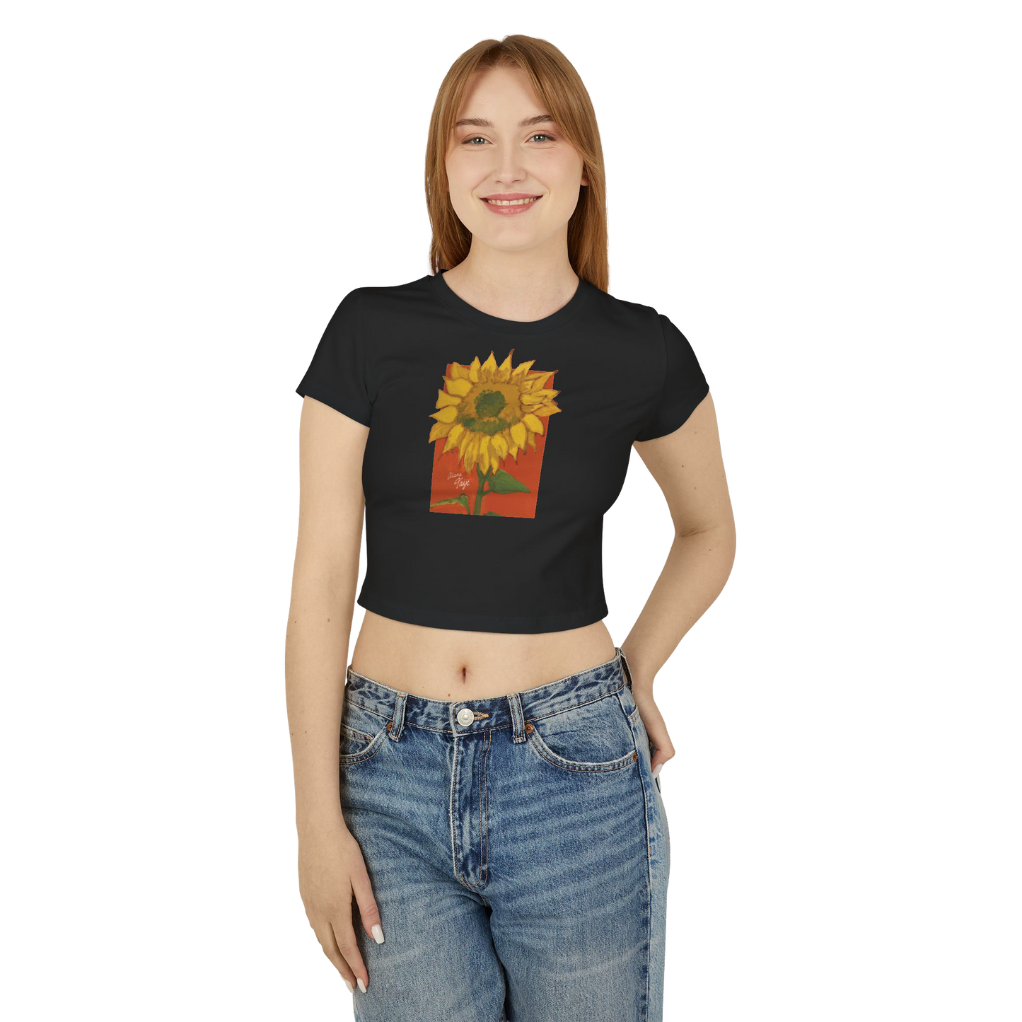 "DEL SOL" (2018) Cropped Cotton Tee