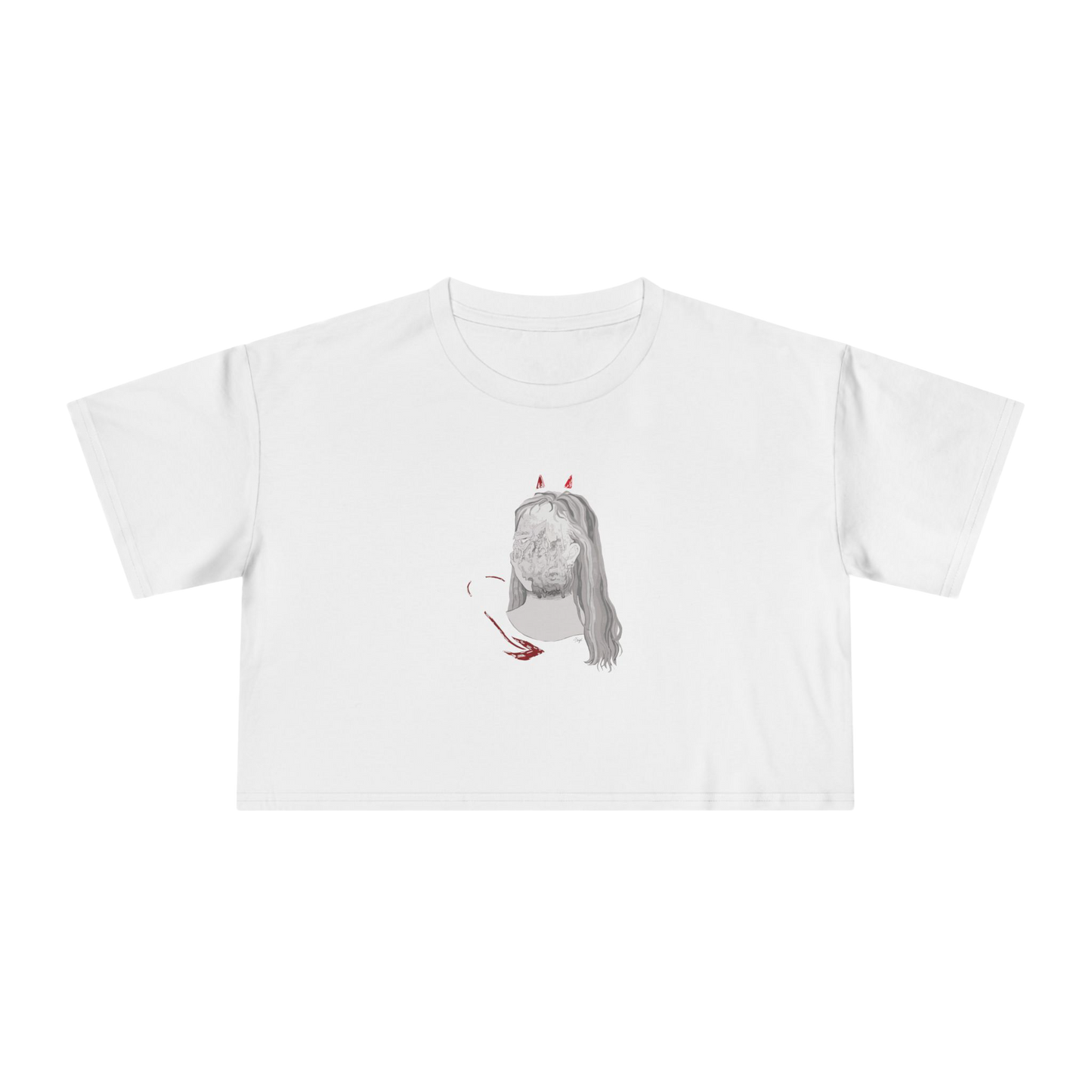 "BLOWN AWAY" (2019) Boxy Cropped Cotton Tee