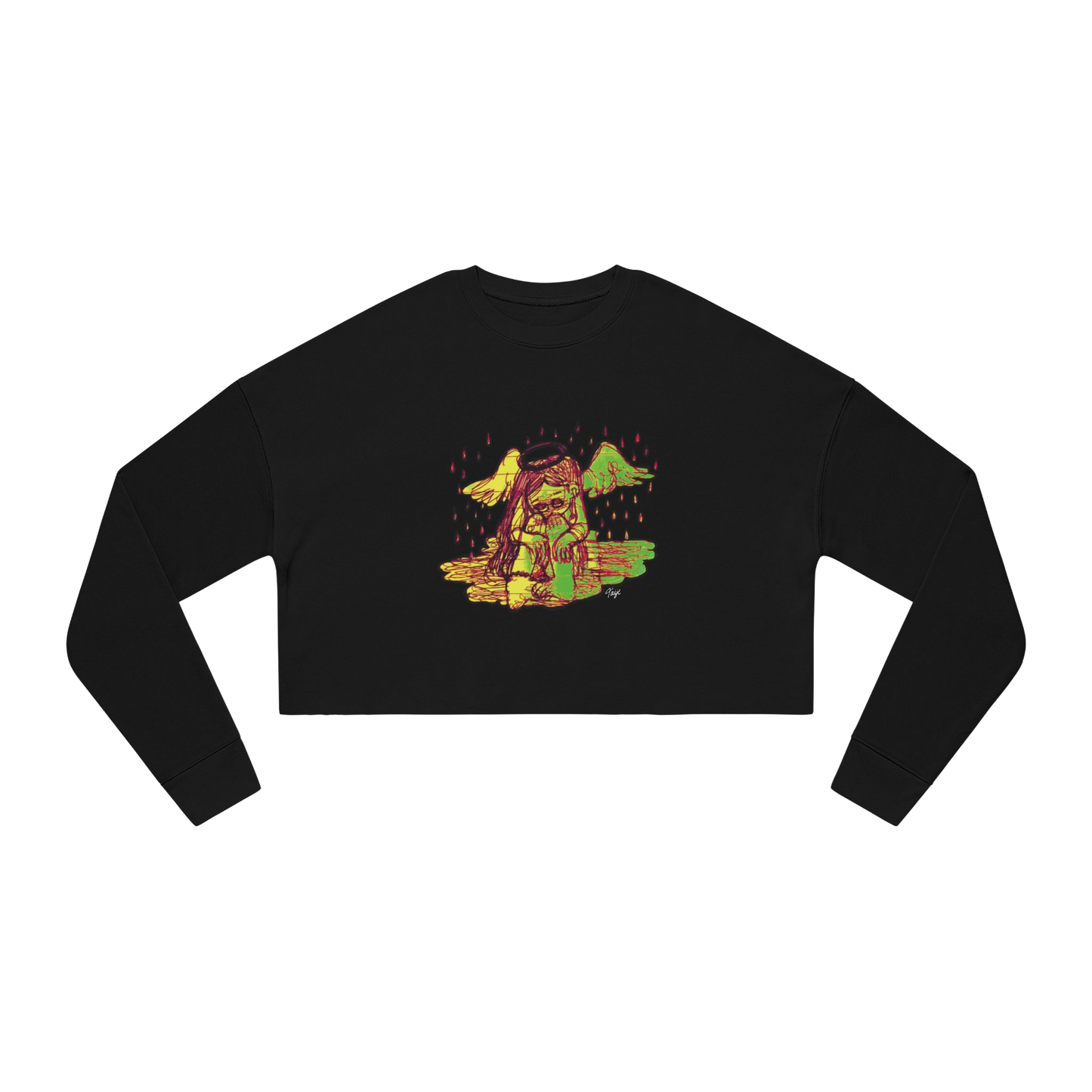"INTIMACY ANGEL" (2019) Boxy Cropped Long Sleeve