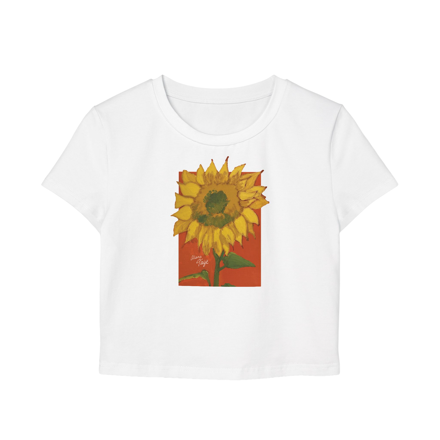 "DEL SOL" (2018) Cropped Cotton Tee