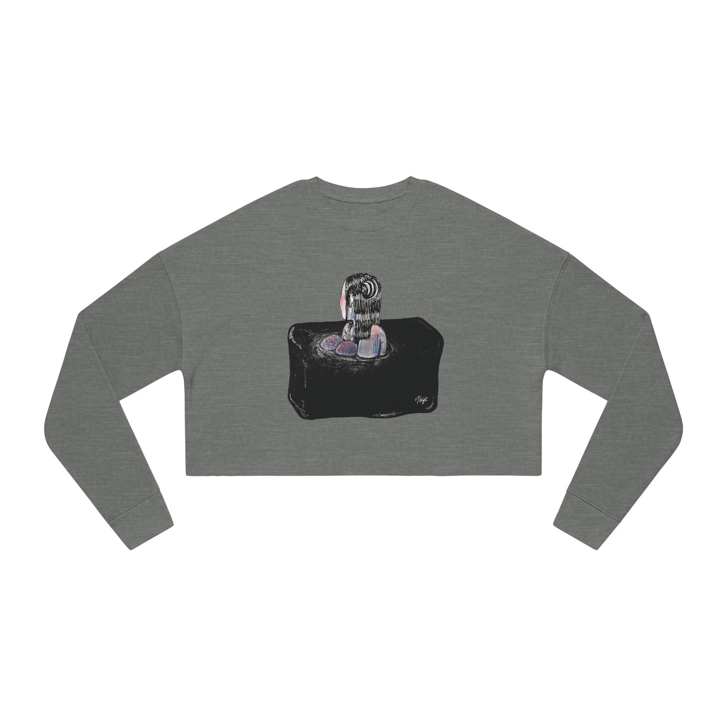 "SINK OR SWIM" (2018) Boxy Cropped Long Sleeve