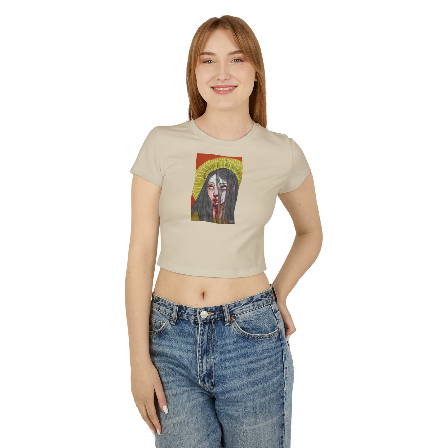 "FALSE IDOL" (2018) Cropped Cotton Tee