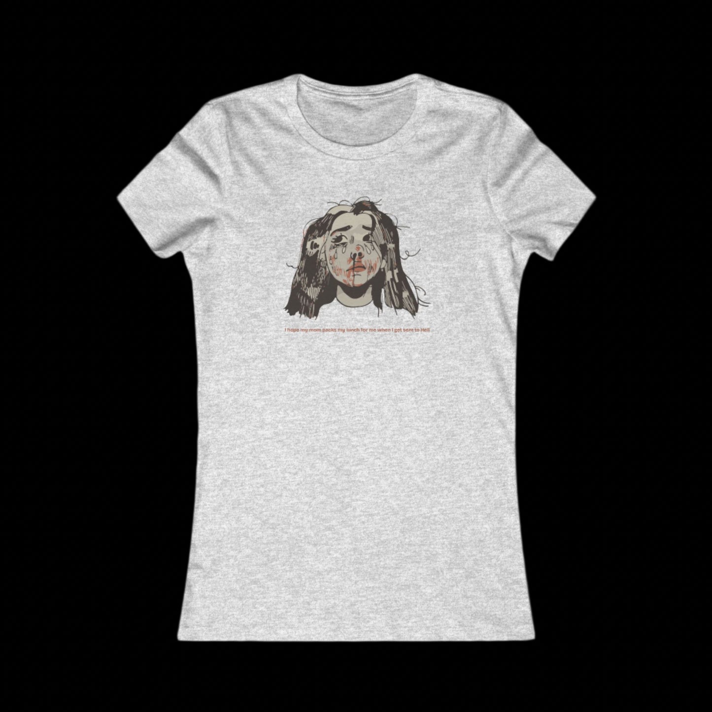 "MOMMY, PACK MY LUNCH" (2017) Femme-Fit Cotton Crew Tee
