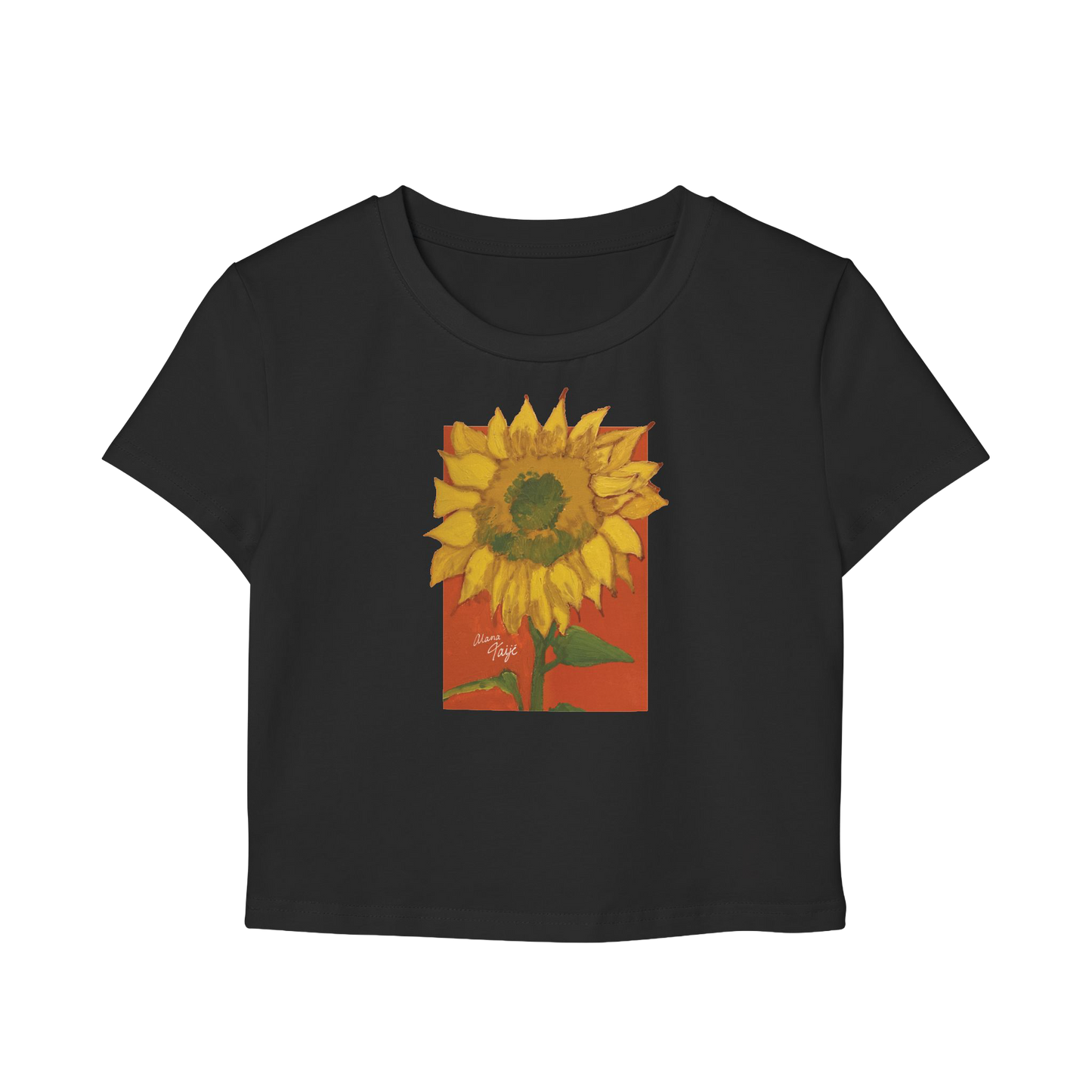 "DEL SOL" (2018) Cropped Cotton Tee
