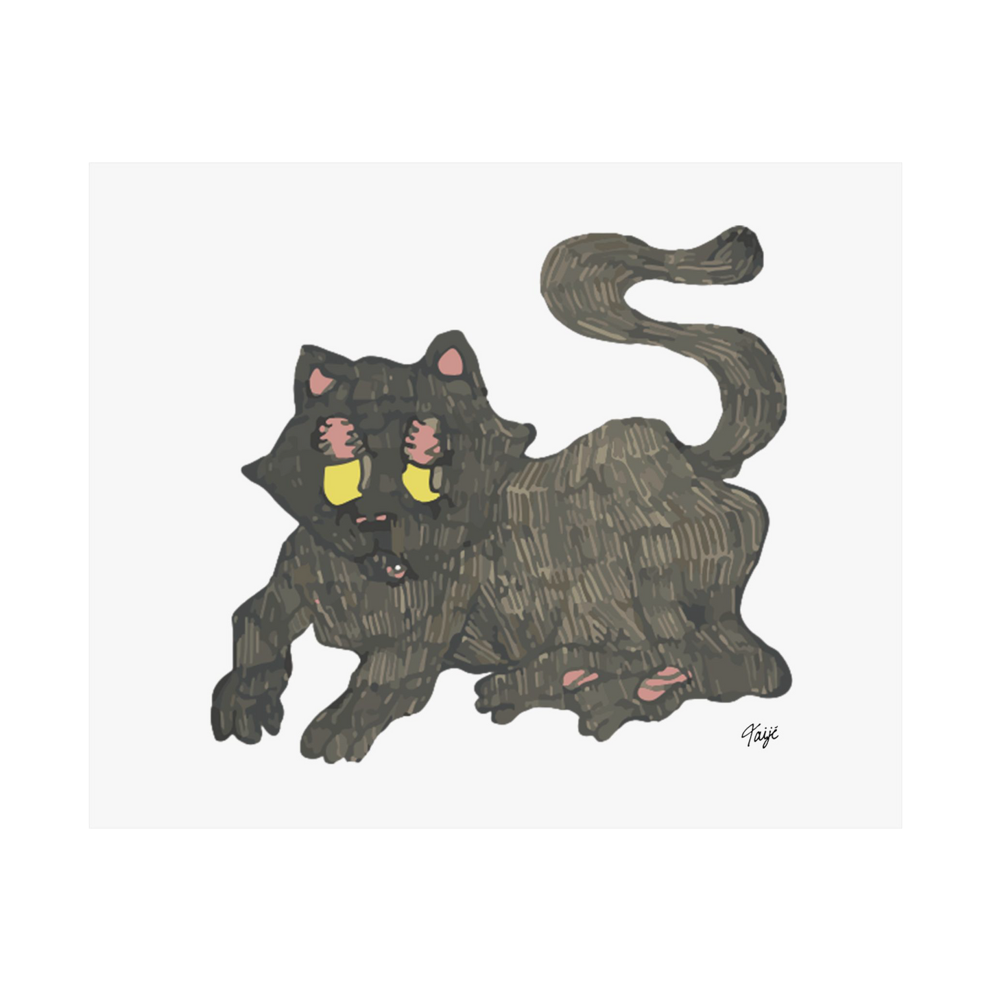"GATO" (2019) Satin Poster