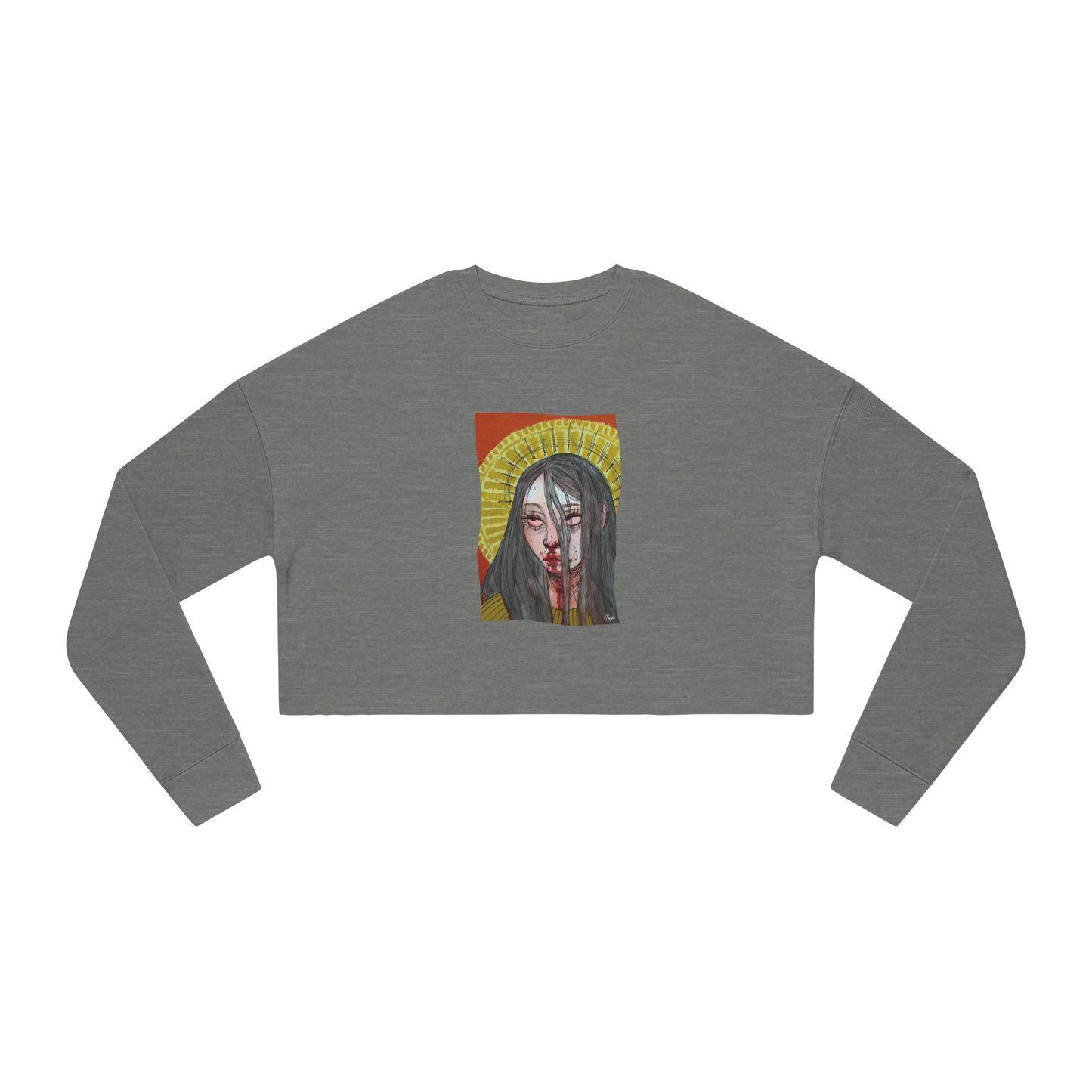 "FALSE IDOL" (2018) Boxy Cropped Long Sleeve