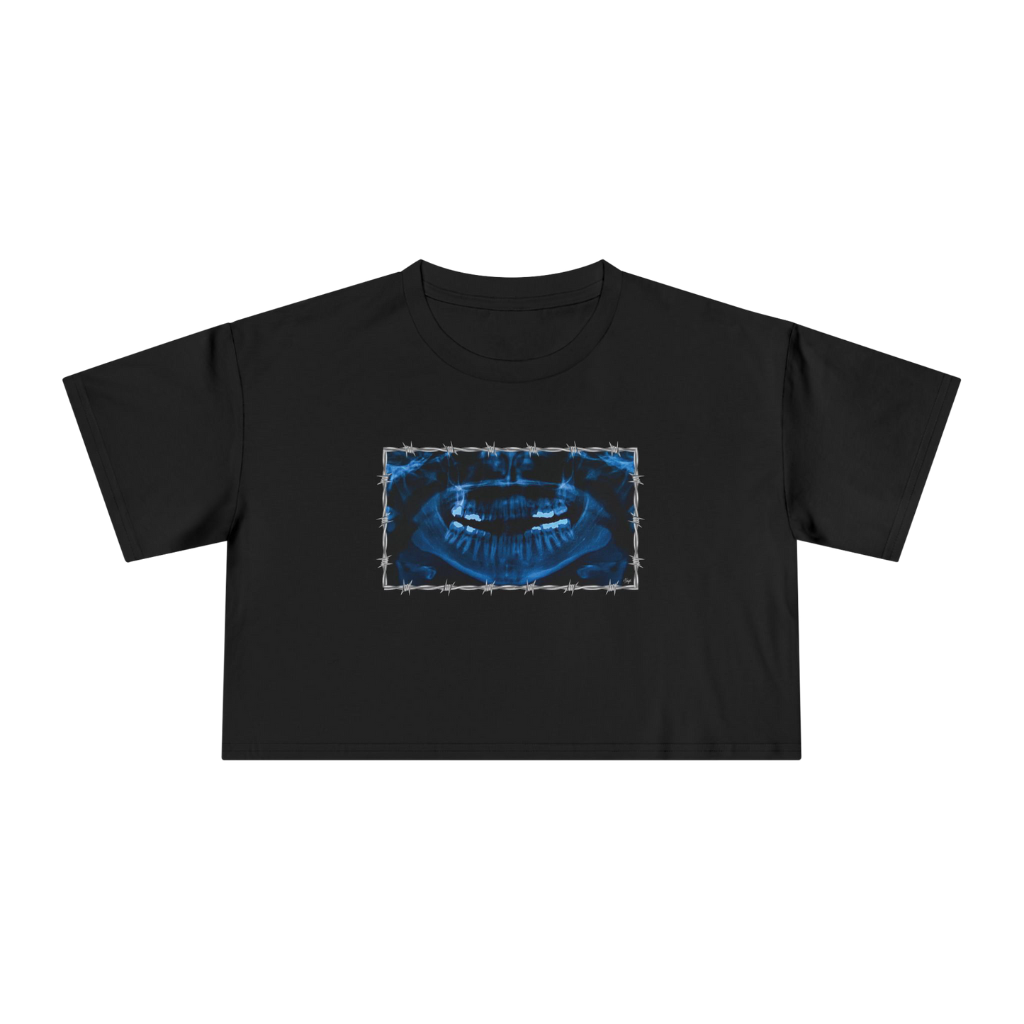 "NOVOCAINE" (2019) Boxy Cropped Cotton Tee
