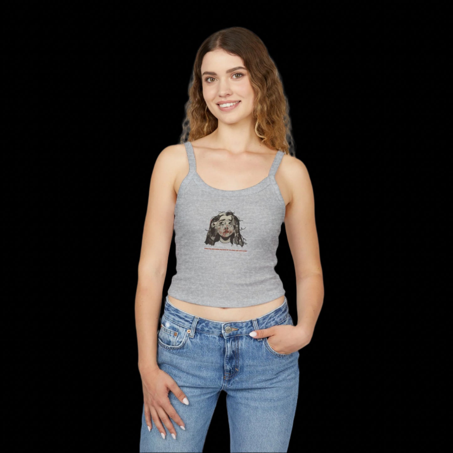 "MOMMY, PACK MY LUNCH" (2017) Spaghetti Strap Tank Top