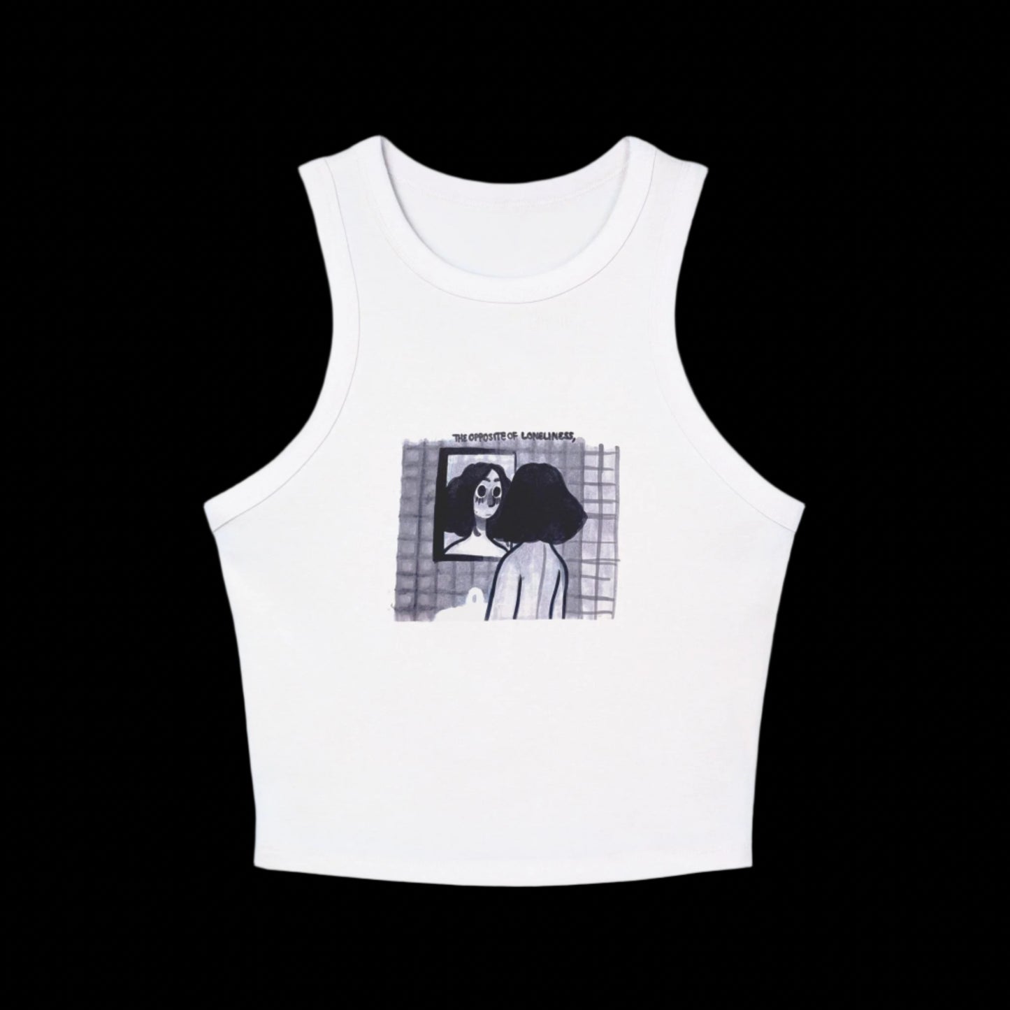 "THE OPPOSITE OF LONELINESS" (2018) Racer Tank