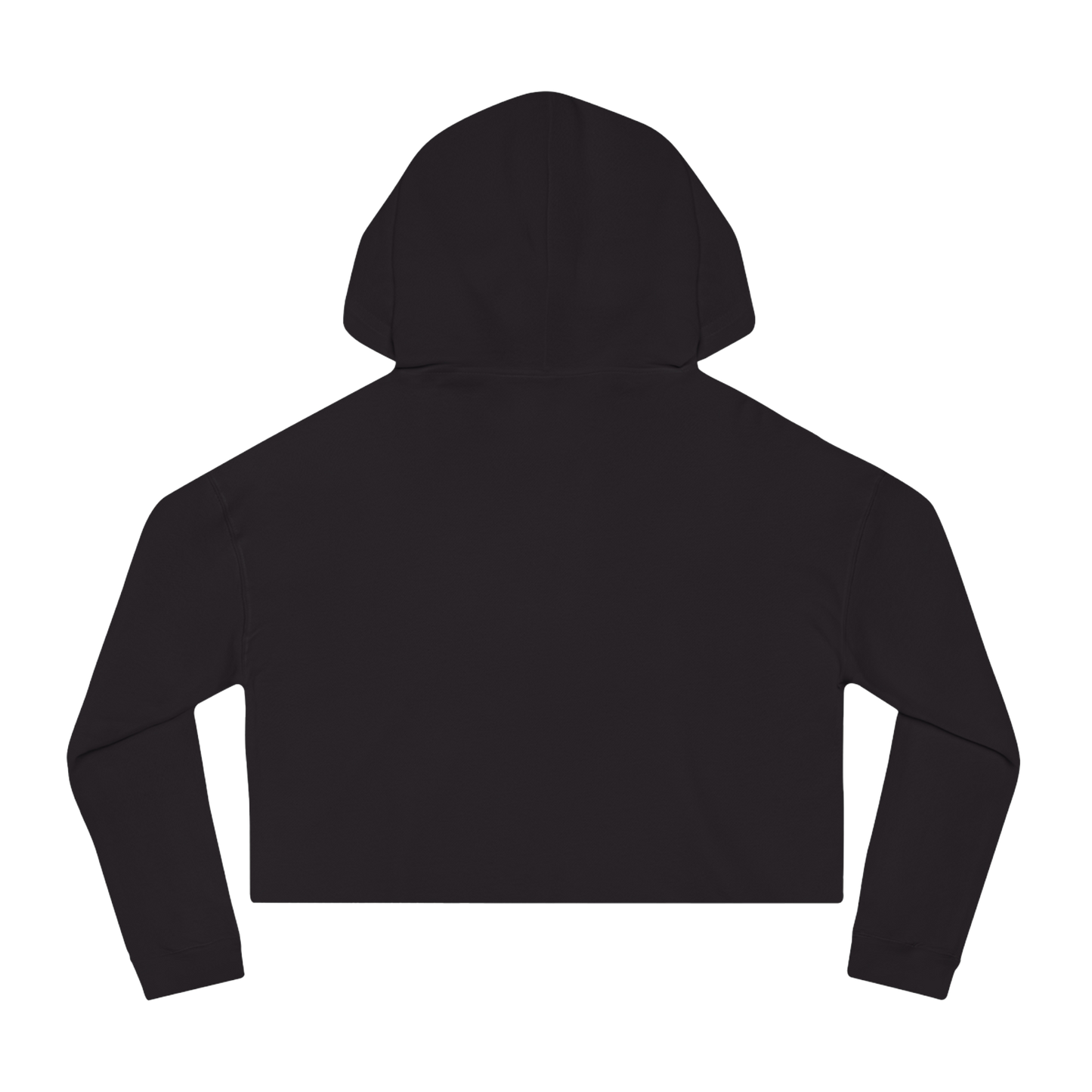 "ETCHING" (2017) Boxy Cropped Cotton Hoodie