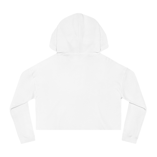 "ETCHING" (2017) Boxy Cropped Cotton Hoodie