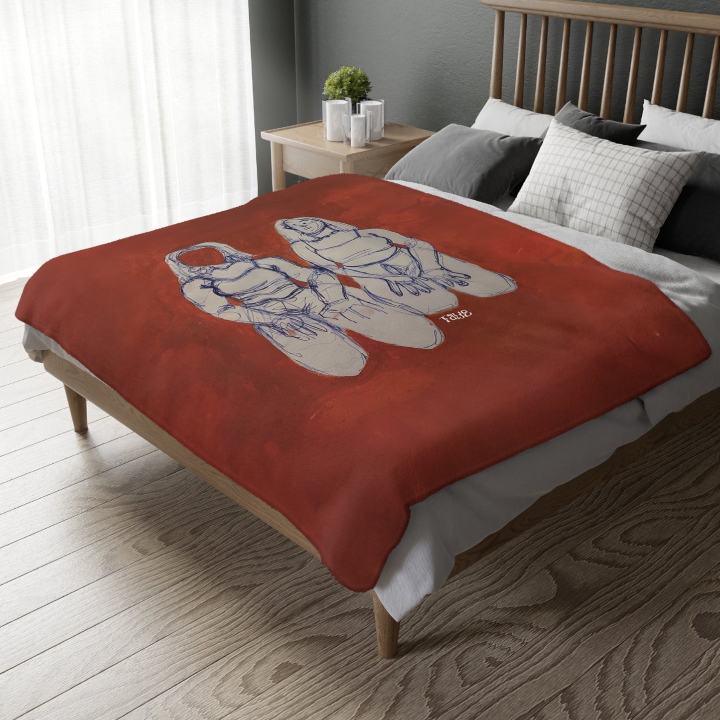 "SIN TITOLO" (2017) Velveteen Microfiber Blanket