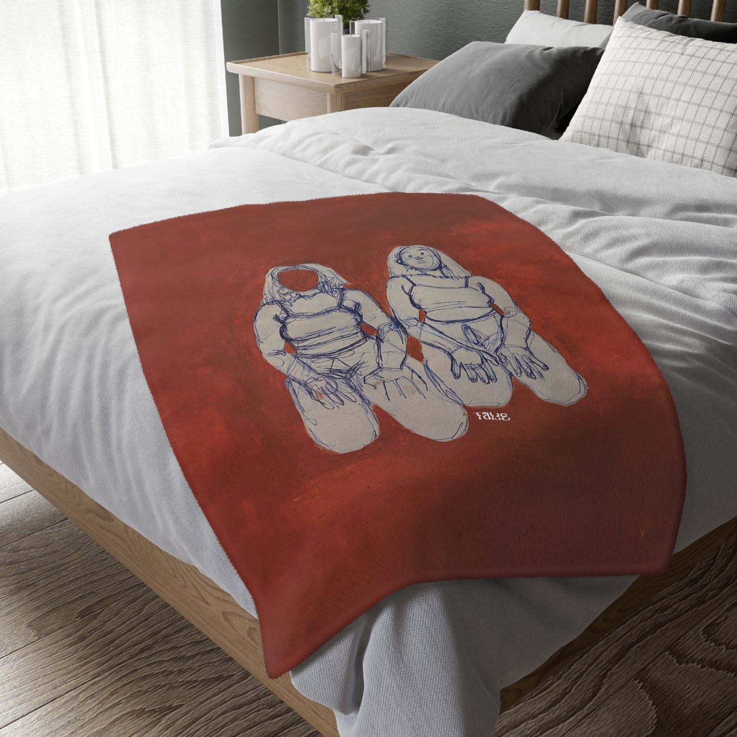 "SIN TITOLO" (2017) Velveteen Microfiber Blanket