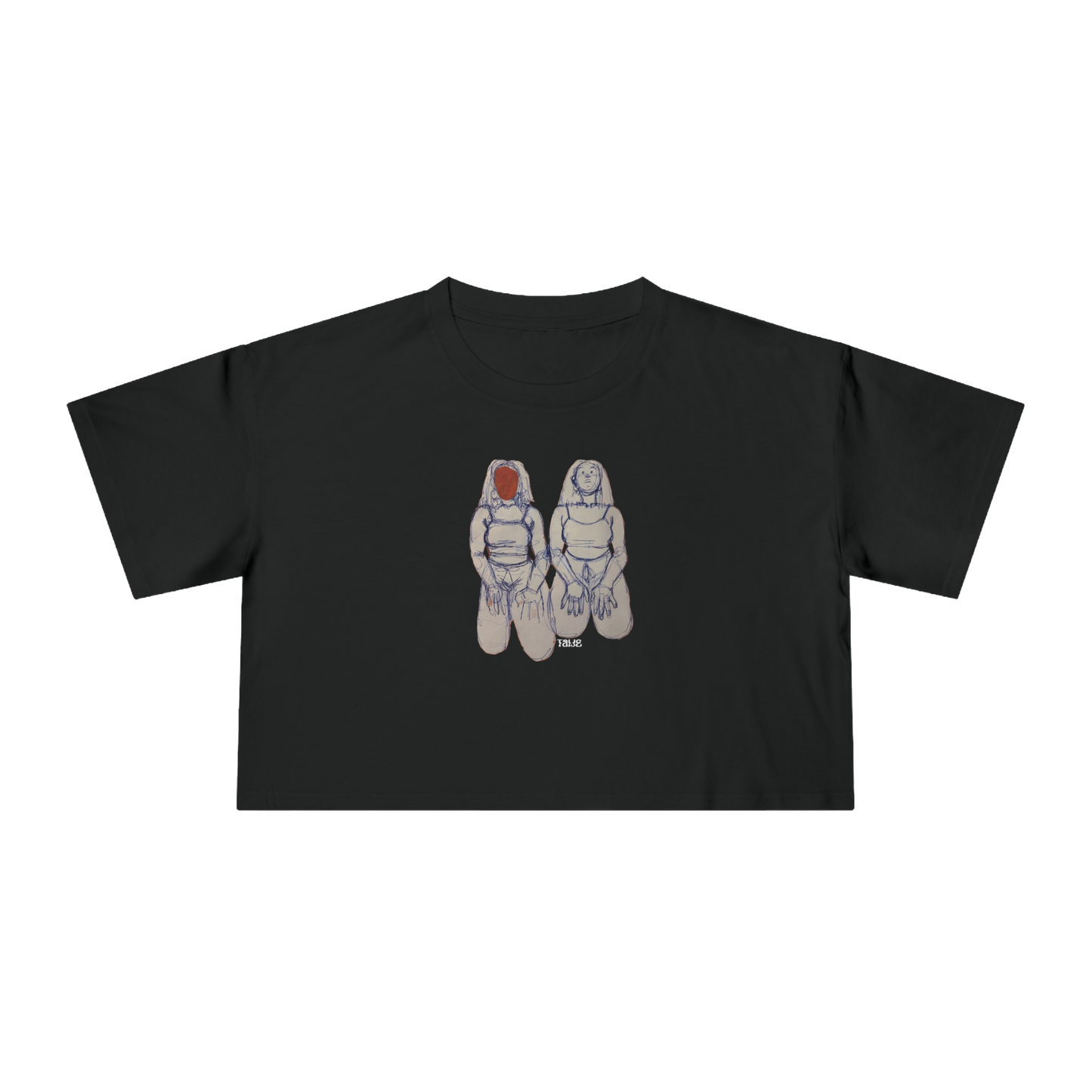 "SIN TITOLO" (2017) Boxy Cropped Cotton Tee