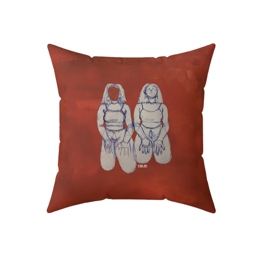 "SIN TITOLO" (2017) Faux Suede Square Pillow