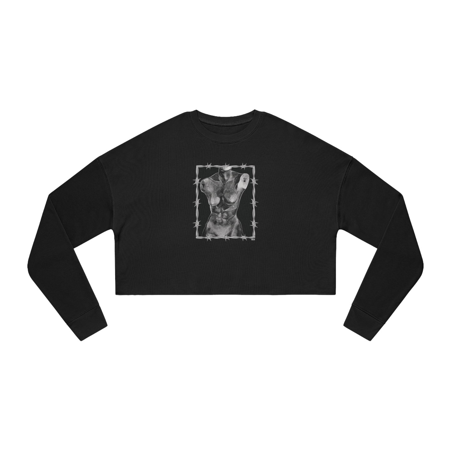"ETCHING" (2017) Boxy Cropped Long Sleeve