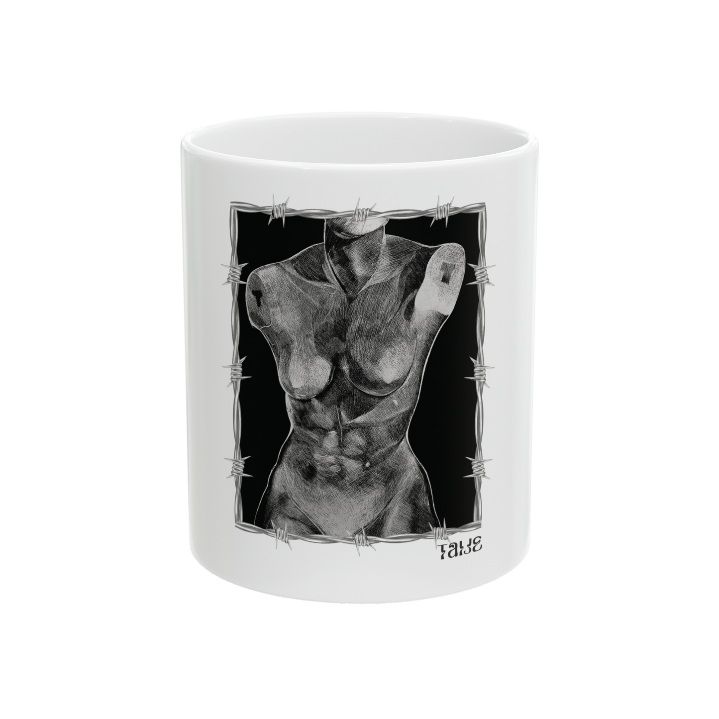 "ETCHING" (2017) 11oz White Ceramic Mug