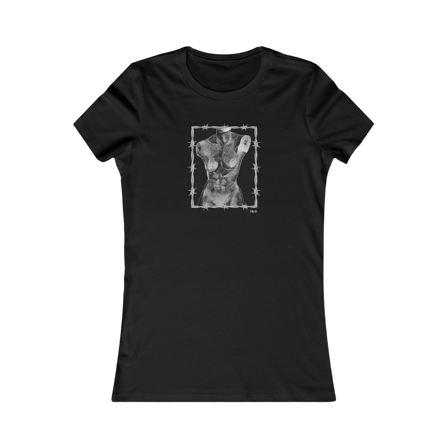 "ETCHING" (2017) Femme-Fit Cotton Crew Tee