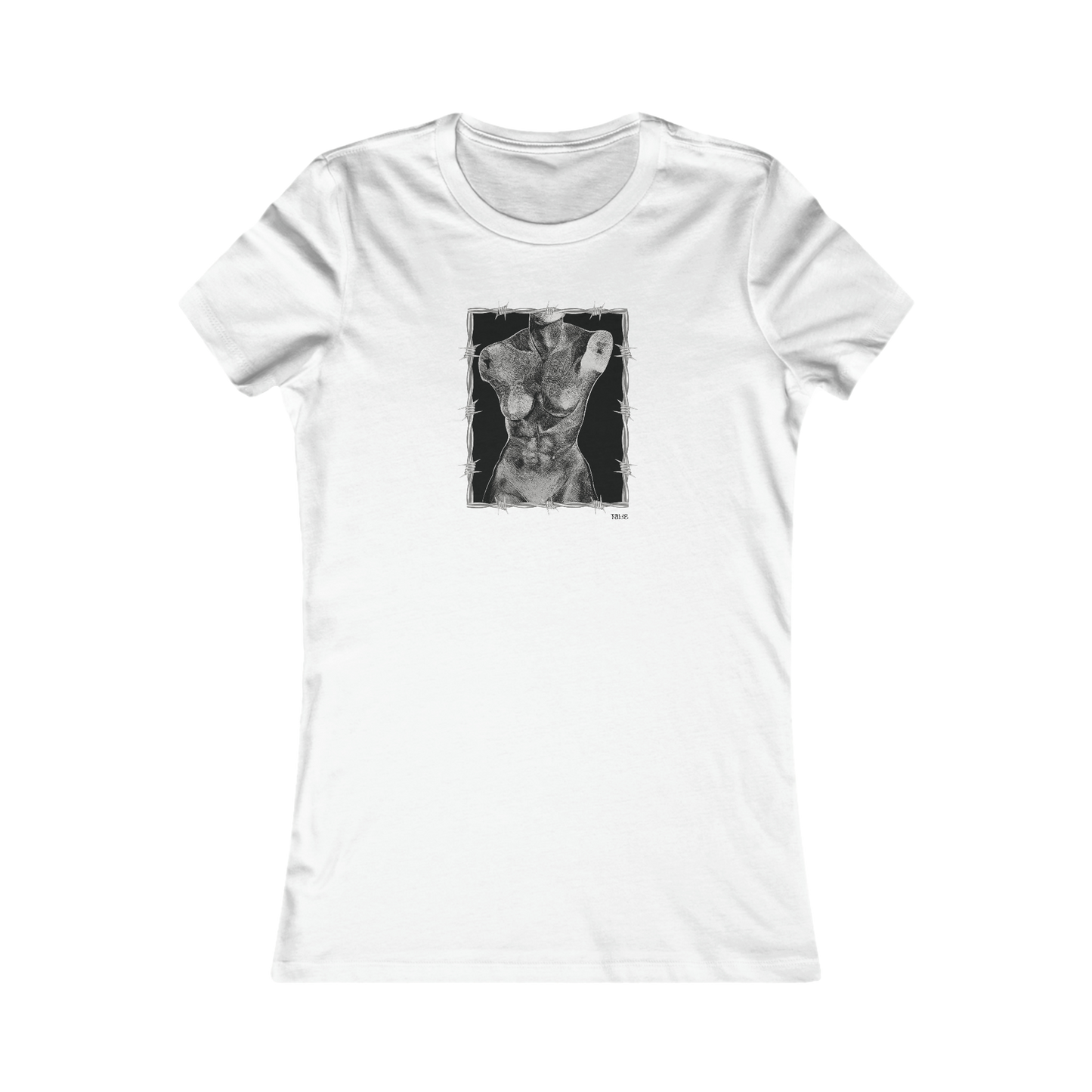 "ETCHING" (2017) Femme-Fit Cotton Crew Tee