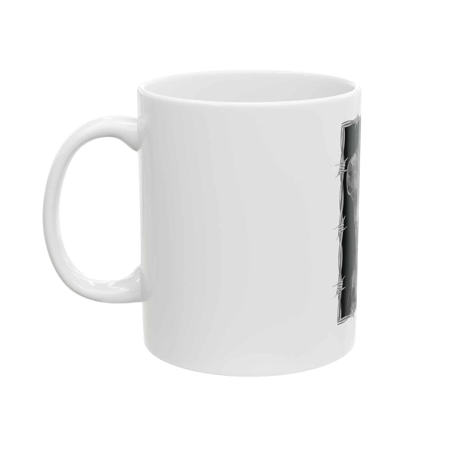 "ETCHING" (2017) 11oz White Ceramic Mug
