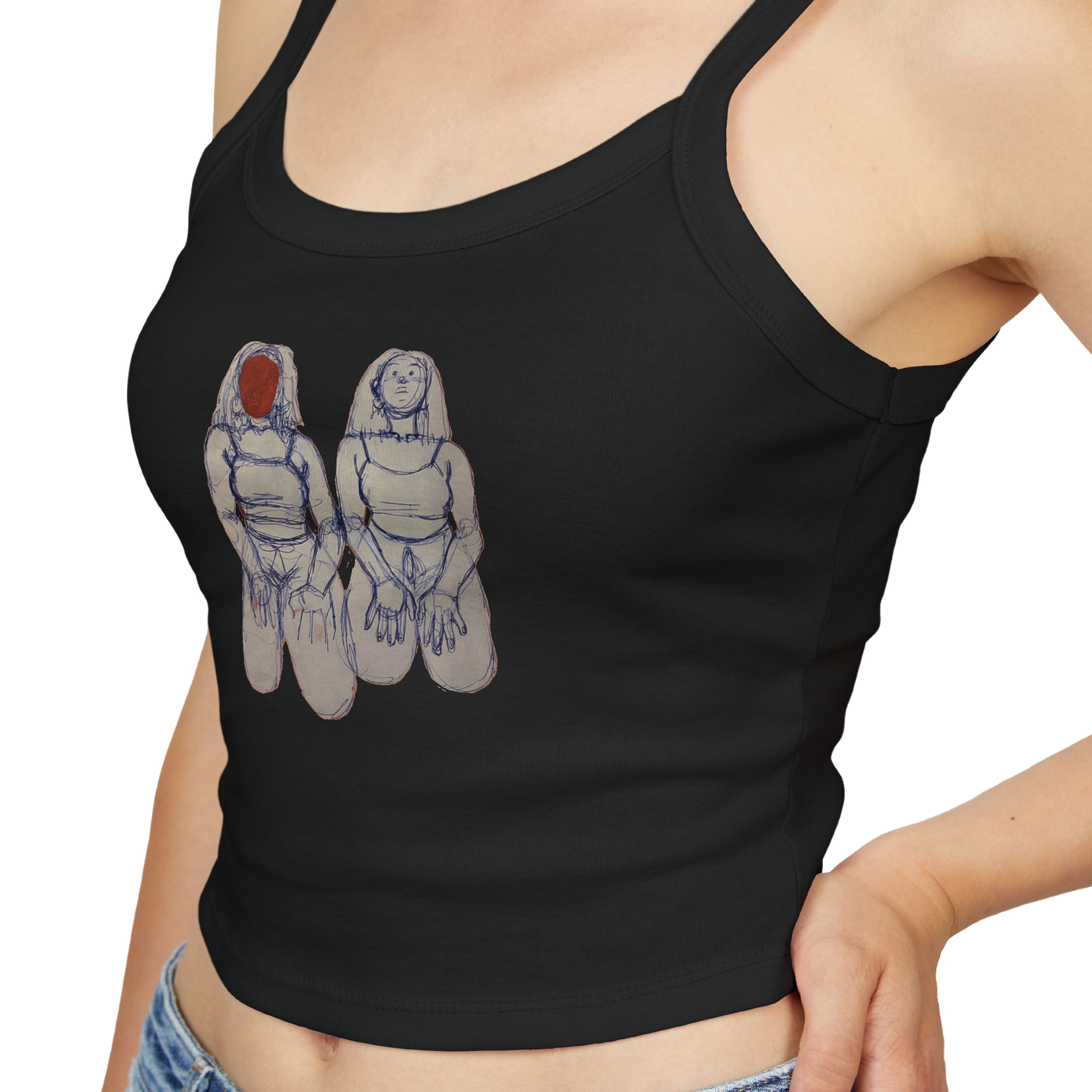 "SIN TITOLO" (2017) Spaghetti Strap Tank Top