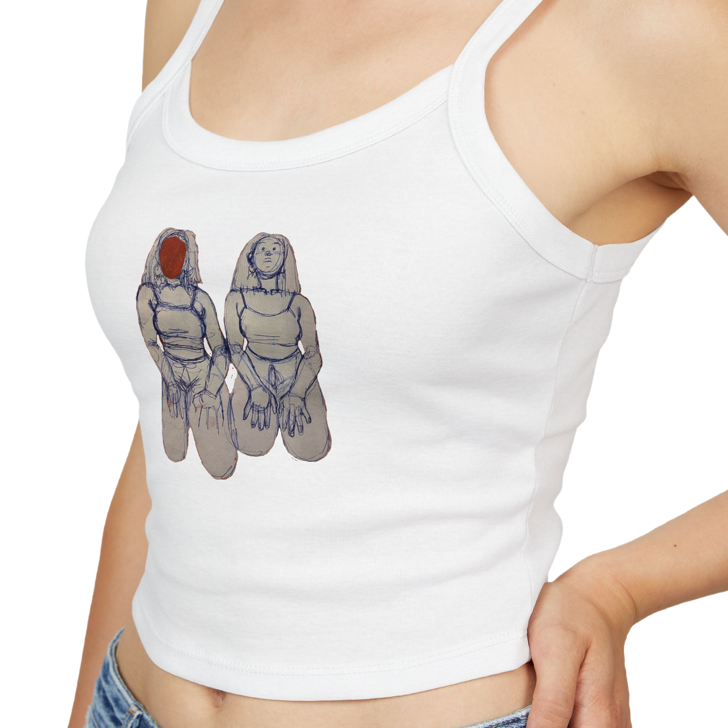 "SIN TITOLO" (2017) Spaghetti Strap Tank Top
