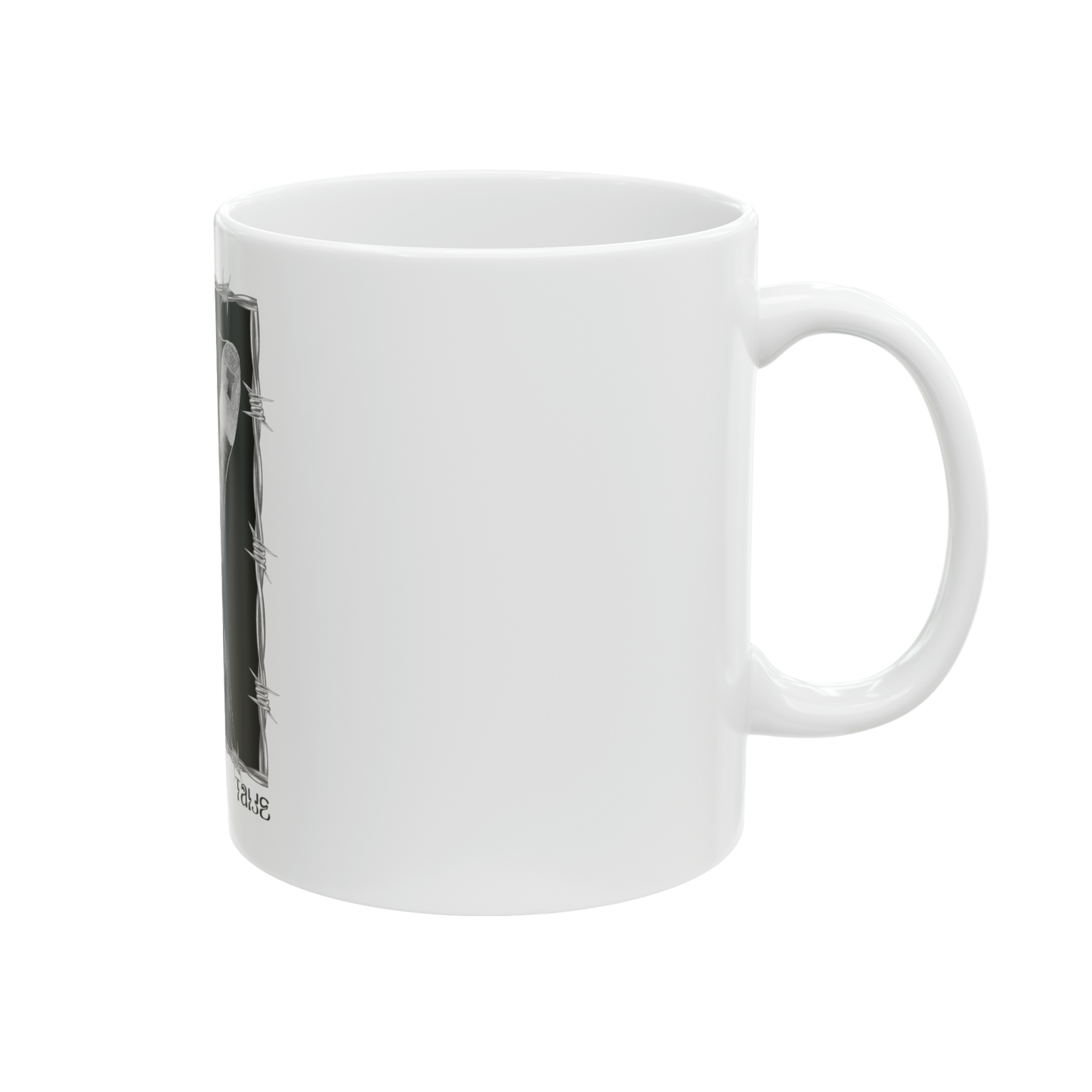 "ETCHING" (2017) 11oz White Ceramic Mug