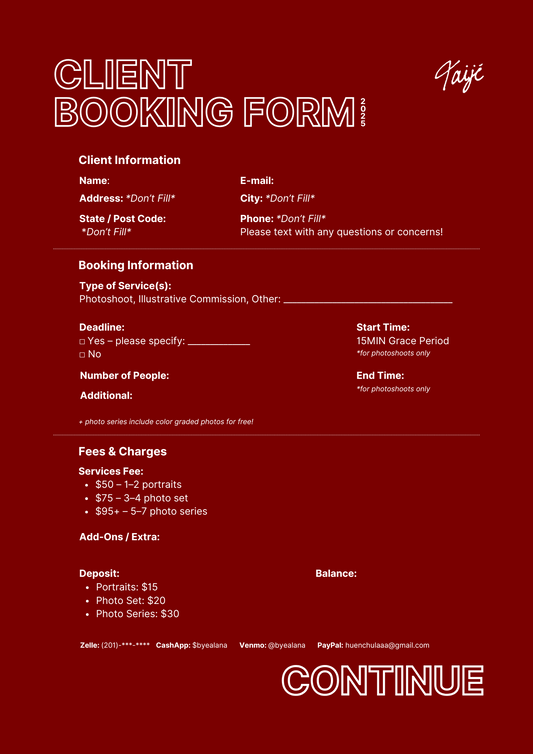 Client Booking Form (PDF)