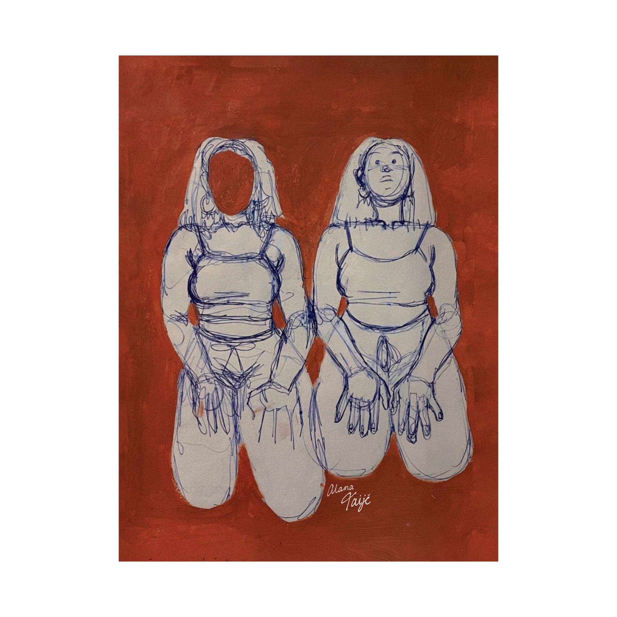 "SIN TITOLO" (2017) Satin Poster