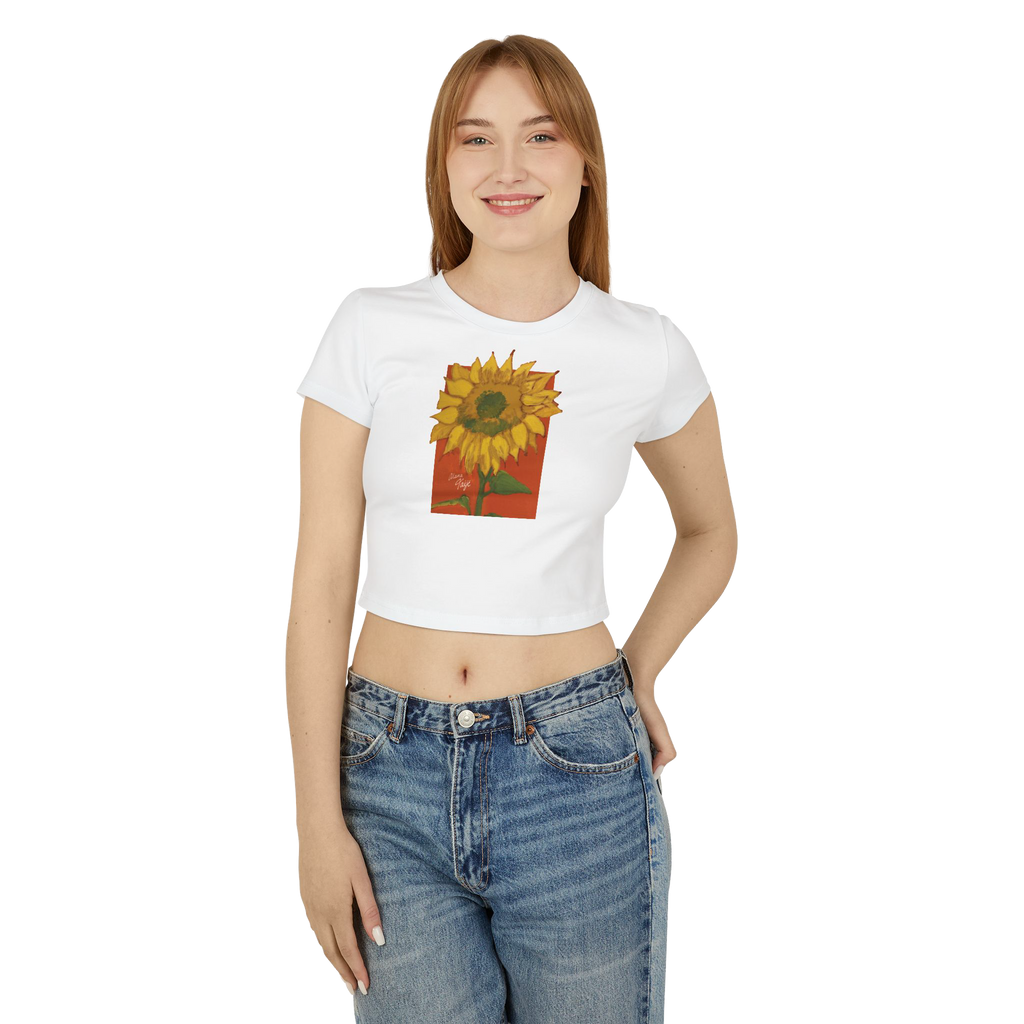 "DEL SOL" (2018) Cropped Cotton Tee