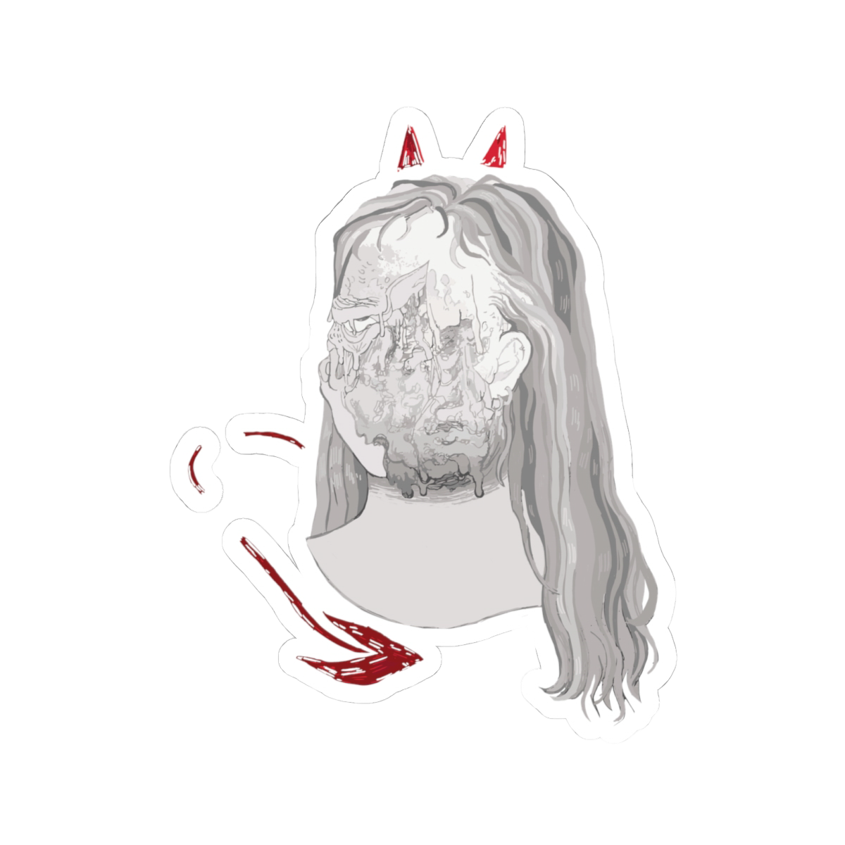 "BLOWN AWAY" (2019) Kiss-Cut Sticker