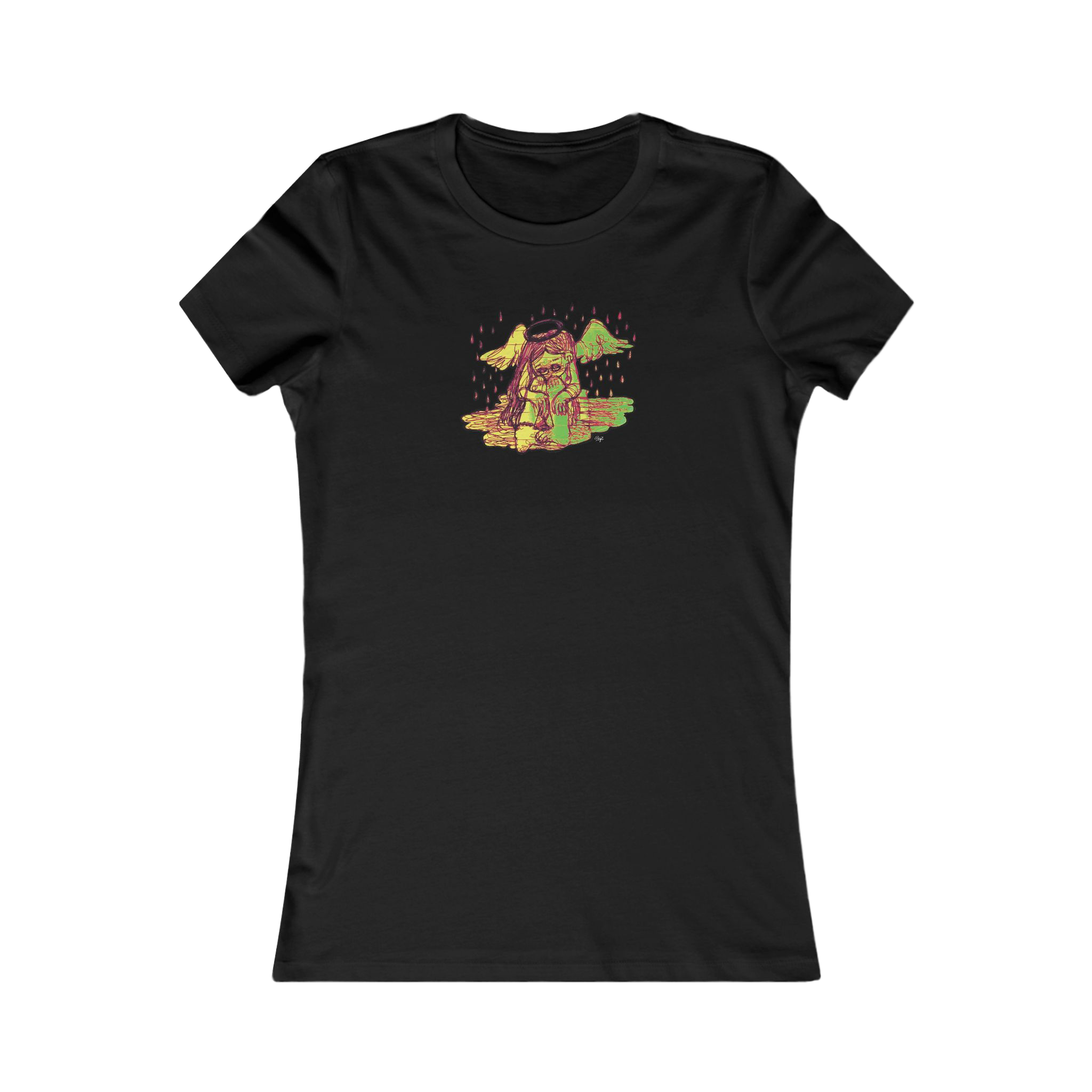 "INTIMACY ANGEL" (2019) Femme-Fit Cotton Crew Tee