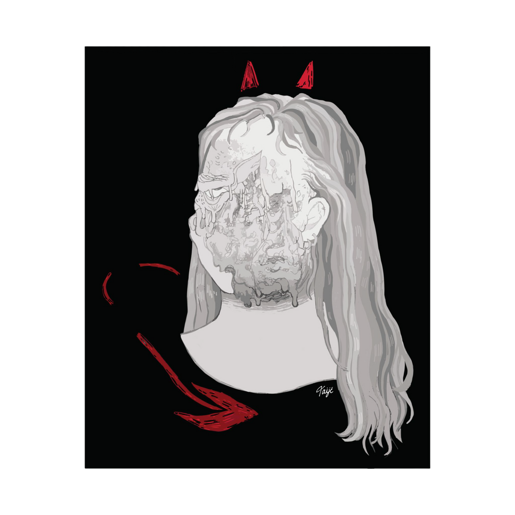 "BLOWN AWAY" (2019) Satin Poster