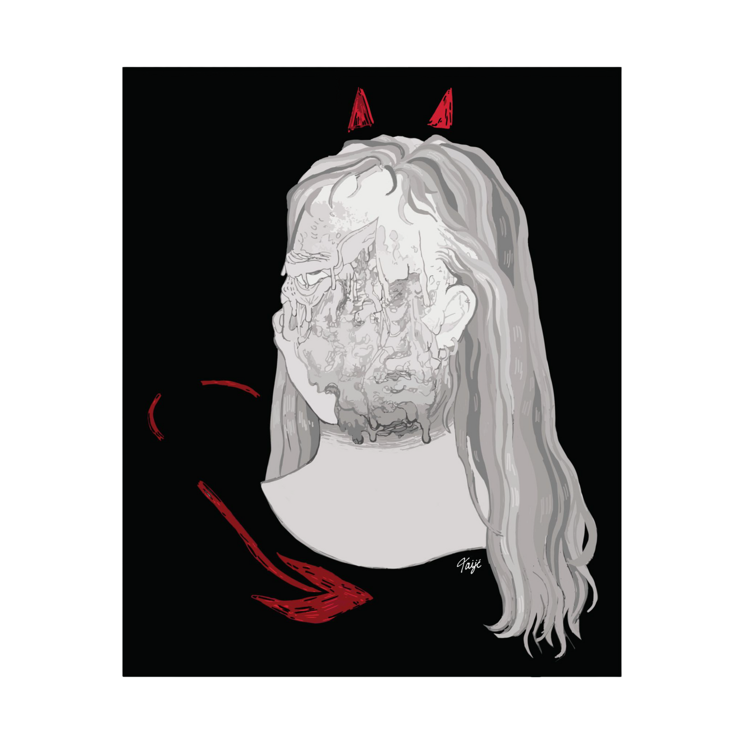 "BLOWN AWAY" (2019) Satin Poster