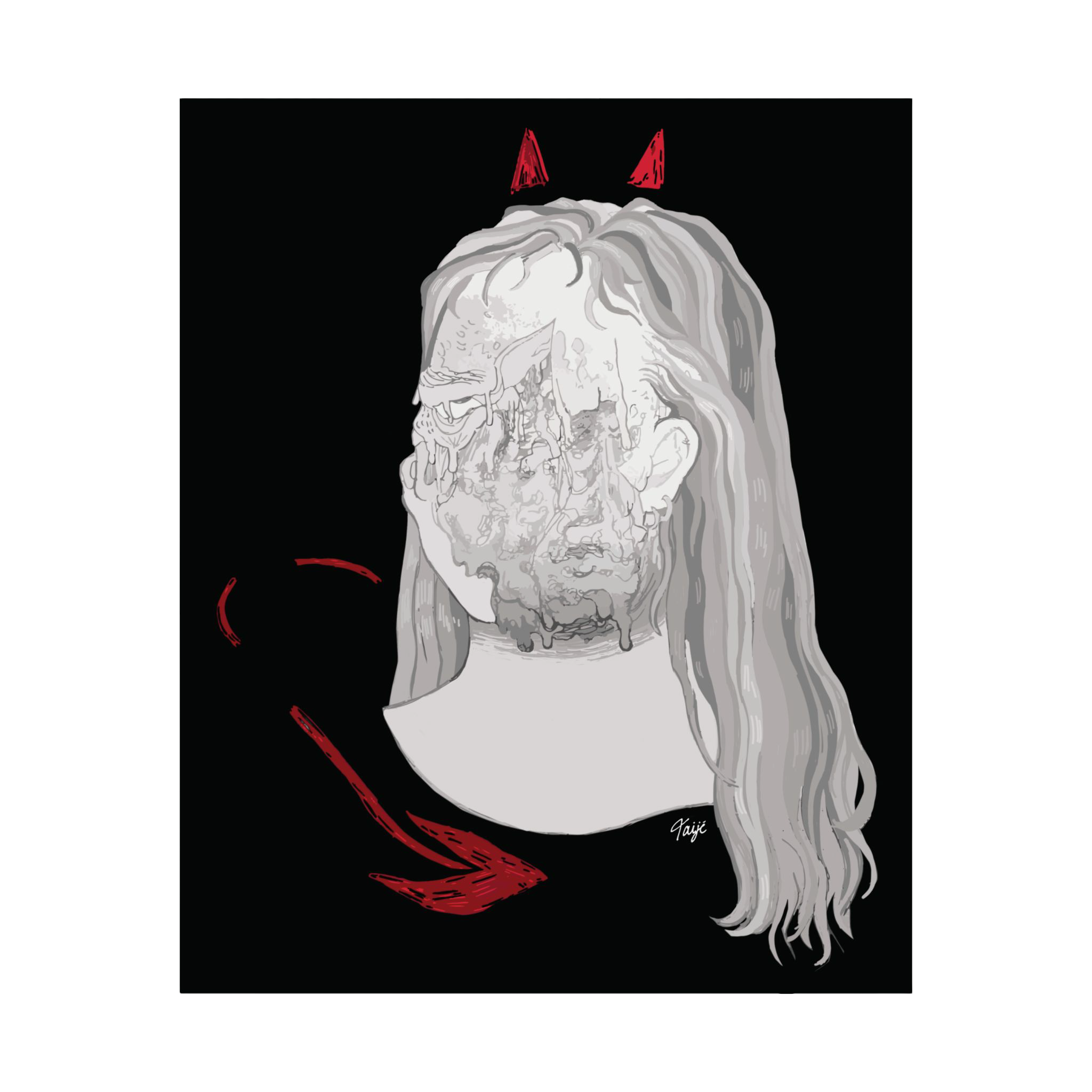 "BLOWN AWAY" (2019) Satin Poster