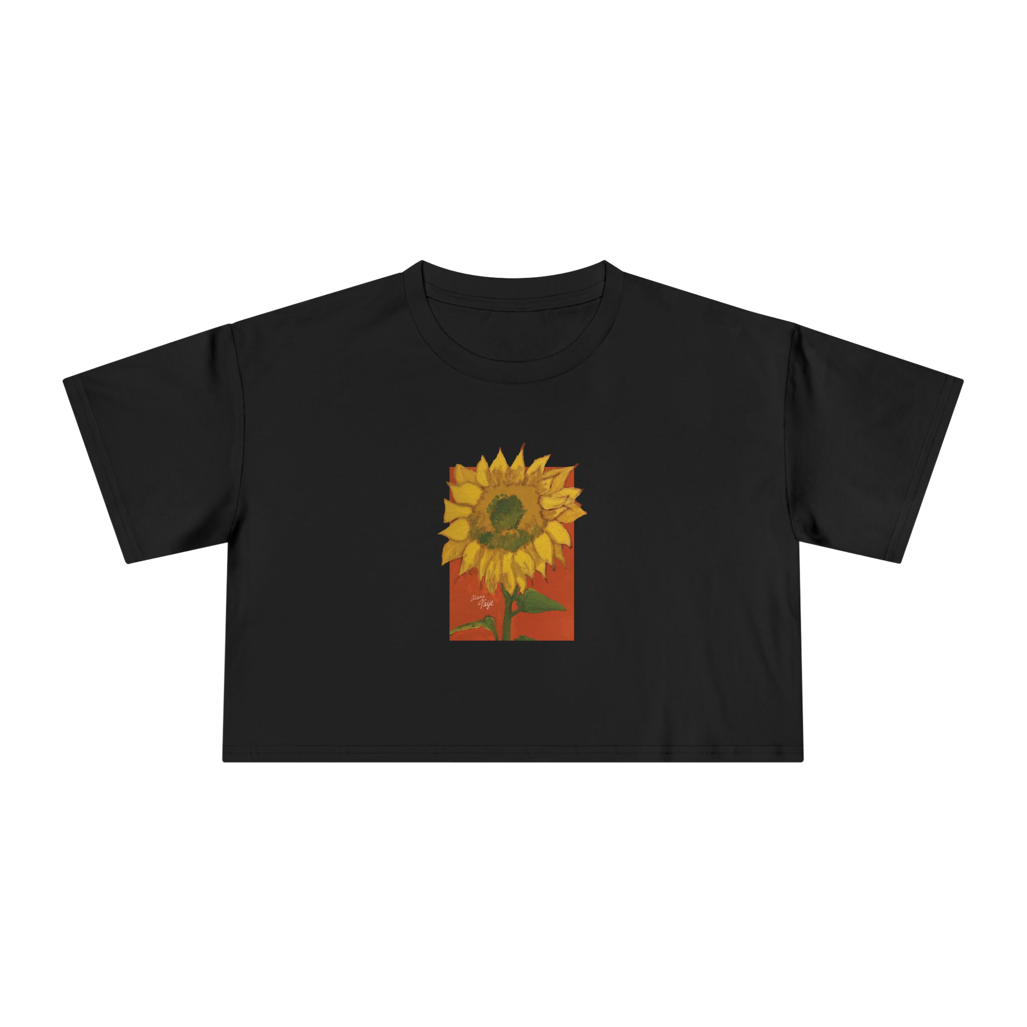 "DEL SOL" (2018) Boxy Cropped Cotton Tee